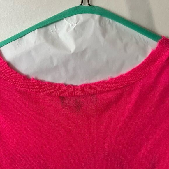 Pink Woman’s Generation Love Cashmere Distressed Top Size L - Picture 3 of 4